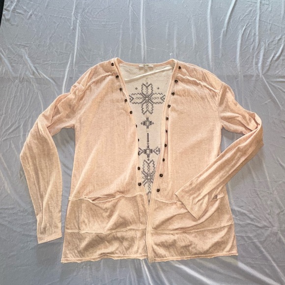 Miss Me • Southwestern Design Long Sleeve Open Cardigan Top- Women’s Large - Picture 4 of 6